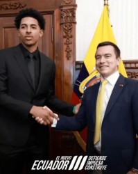 KAIYUNAPP-厄瓜多尔首位NBA球员！厄瓜多尔总统近日接见RJ-路易斯